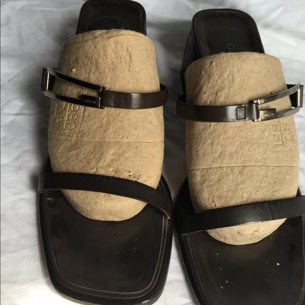 Gucci Black Sandals/slides
